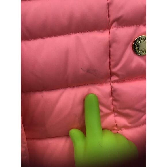 Lilly Pulitzer Isabelle Puffer Vest Size XXS Pink/Orange Women’s Girl’s - Picture 11 of 16